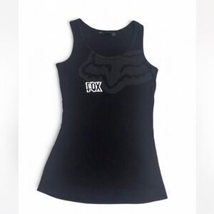 Fox Black Sleeveless Logo Tank Top